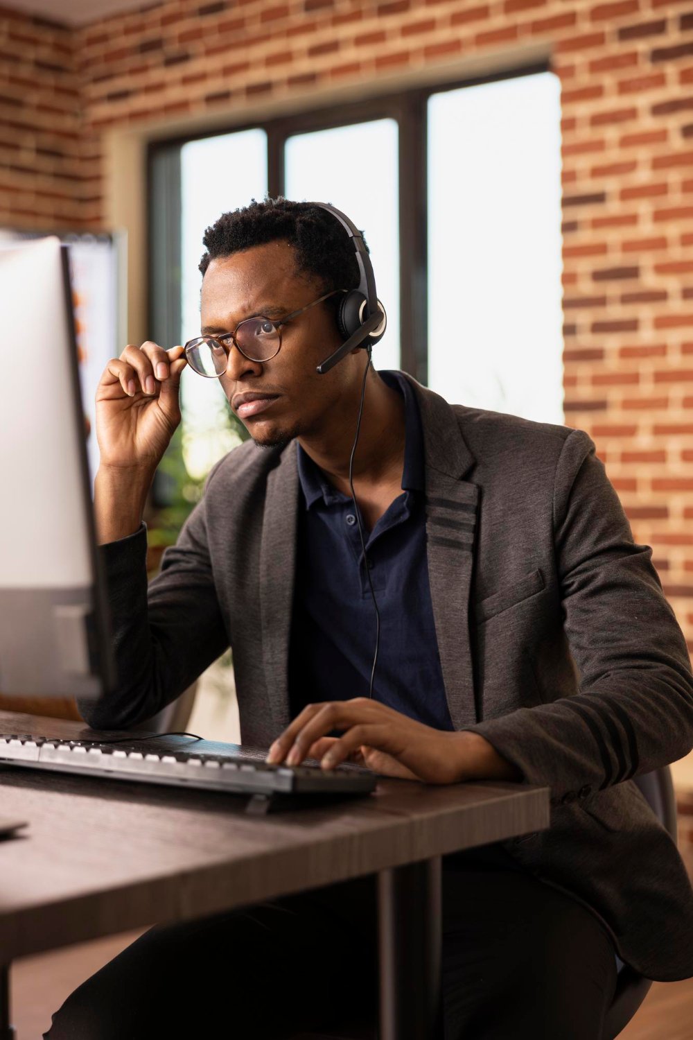CallTawk agent reviewing a customer's account before answering a call